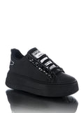 sneaker chunky stones schwarz / schwarz brillante