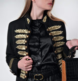 Bluse mit Volants, gelb oder schwarz