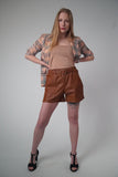 Shorts Kunstleder BRAUN oder SCHWARZ