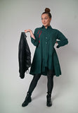 Grünes Hemdkleid