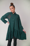 Grünes Hemdkleid