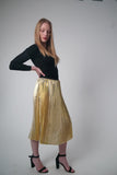 Rock A-linien, goldene Farbe