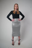 Bleistiftrock mit hohem Bund,verschiedene farbe