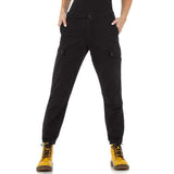 Schwarze weite Hose